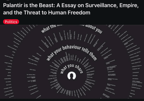 The Greatest Threat to Freedom and Democracy in the USA You&rsquo;ve Probably Never Heard Of&##x3a; Alex Karp, Palantir, and the Coming Control Grid