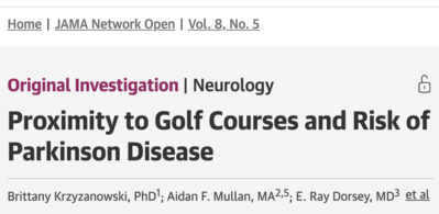 Living Near a Golf Course Could Double Your Risk of Parkinson&rsquo;s, New Study Finds