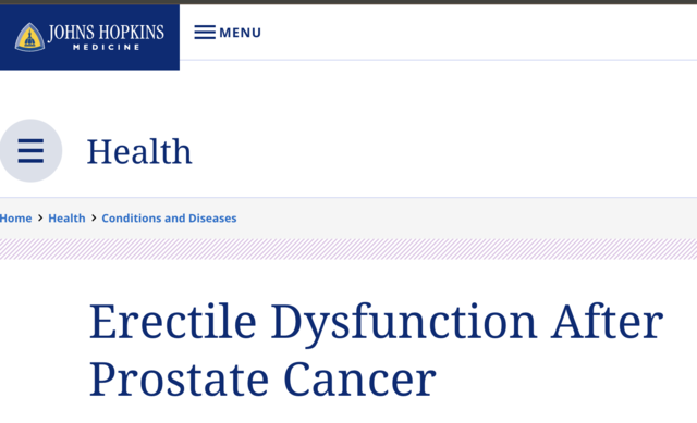 Erectile Dysfunction after surgery affects many men.