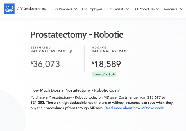 Prostatectomies Make a LOT of Money.
