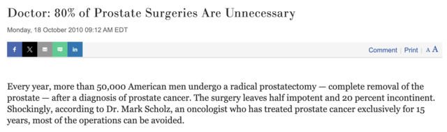 Many men are left leaking, bleeding and limp after a prostatectomy.